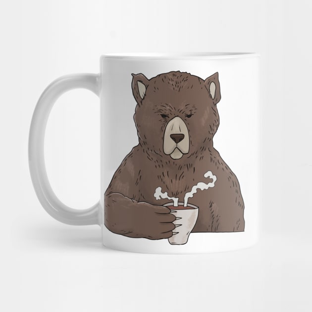 Grumpy Bear with Coffee Morning Grouch by Mesyo